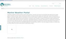 
							         Marine Weather Portal - SECOORA								  
							    