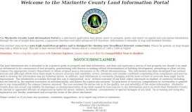 
							         Marinette County, WI - Land Information Portal Disclaimer								  
							    