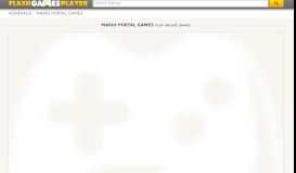 
							         Mario Portal - Flash Games on FlashPlayerPlayer ... - Play Flash Games								  
							    