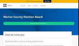 
							         Marion County Election Board - indy.gov								  
							    