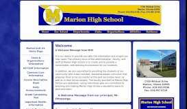 
							         Marion High School								  
							    