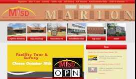 
							         Marion Independent School District | Home of the Indians								  
							    