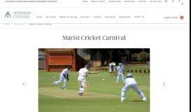 
							         Marist Cricket Carnival - Newman College								  
							    