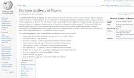 
							         Maritime Academy of Nigeria - Wikipedia								  
							    
