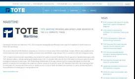 
							         Maritime | TOTE Inc.								  
							    