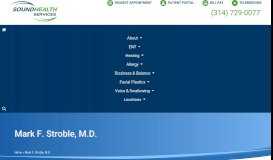 
							         Mark F. Stroble, M.D. | Sound Health Services, P.C.								  
							    