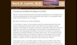 
							         Mark H. Lowitt, M.D., Dermatology Baltimore and Towson								  
							    
