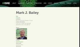 
							         Mark J. Bailey | ISME								  
							    