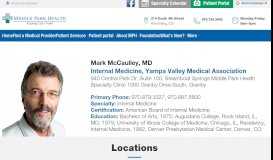 
							         Mark McCaulley, MD - MPH - Middle Park Medical Center								  
							    
