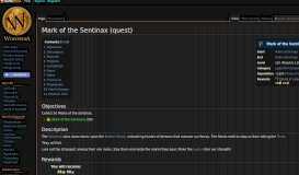 
							         Mark of the Sentinax (quest) - Wowpedia - Your wiki guide to the ...								  
							    