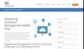 
							         Marketing Asset Management | Marketing Portal | OnFulfillment								  
							    