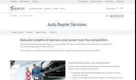 
							         Marketing, Credit & Vehicle Data for Auto Dealers | Experian Automotive								  
							    