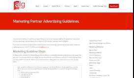 
							         Marketing Guidelines - Australian Learning Group								  
							    
