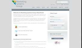 
							         Marketing Systems Group Client Portal								  
							    
