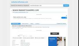 
							         marketsharpm.com at WI. Welcome to MarketSharp Momentum								  
							    