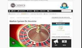 
							         Markov System für Roulette | Dein Glücksspiel-Portal - casinoFM								  
							    