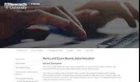 
							         Marks and Exam Boards Administration - Newcastle University								  
							    