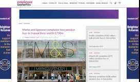 
							         Marks and Spencer completes £1.4bn pensioner buy-in								  
							    