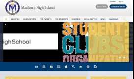 
							         Marlboro High School / Homepage								  
							    