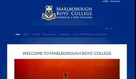 
							         Marlborough Boys College								  
							    