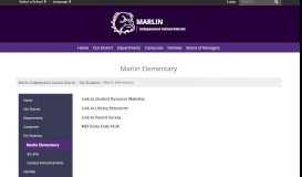 
							         Marlin Elementary - Marlin Independent School District								  
							    