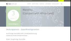 
							         Marokko (Compact with Africa Land) - Länderseiten ... - AGA-Portal								  
							    
