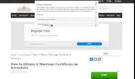 
							         Marriage Certificate | Karnataka | How To Get a Marriage Certificate								  
							    