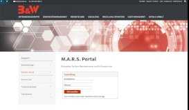 
							         M.A.R.S.-Portal - B&W Service & Vertrieb - B&W Unternehmensgruppe								  
							    