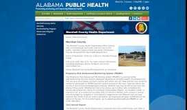 
							         Marshall County | Alabama Department of Public Health (ADPH)								  
							    