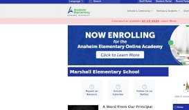 
							         Marshall Elementary School | innovative • diverse • collaborative								  
							    