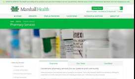
							         Marshall Pharmacy - Marshall Health								  
							    