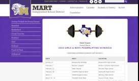
							         Mart Independent School District - Mart ISD								  
							    