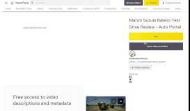 
							         Maruti Suzuki Baleno Test Drive Review - Auto Portal - Newsflare								  
							    