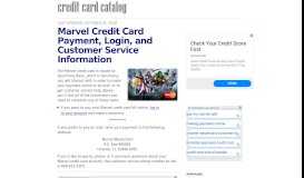 
							         Marvel Credit Card Payment, Login, and Customer Service ...								  
							    