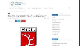 
							         Marvin Karpstein nach Heddesheim | News | Das Handball Portal für ...								  
							    
