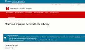 
							         Marvin & Virginia Schmid Law Library | Nebraska College of Law								  
							    