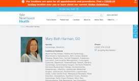 
							         Mary Beth Harman, DO Gynecology of Bridgeport Hospital								  
							    