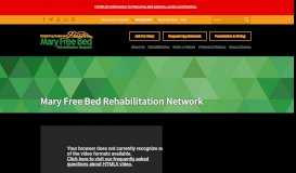 
							         Mary Free Bed Rehabilitation Network | Rehab in Michigan								  
							    