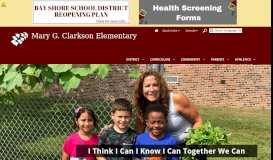 
							         Mary G. Clarkson Elementary - Bay Shore Schools								  
							    