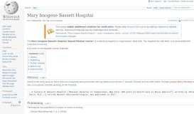 
							         Mary Imogene Bassett Hospital - Wikipedia								  
							    
