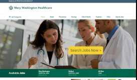 
							         Mary Washington Healthcare: Healthcare Jobs in Virginia								  
							    