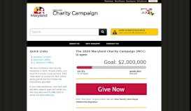 
							         Maryland Charity Campaign								  
							    