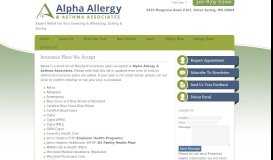 
							         Maryland Insurance Plans – In Network Allergists for Alpha Allergy ...								  
							    