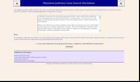 
							         Maryland Judiciary Case Search - Maryland Courts								  
							    