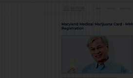 
							         Maryland Medical Marijuana Card & MMCC Registration Guide								  
							    