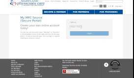 
							         Maryland Physicians Care Portal for Members | Login | Maryland ...								  
							    