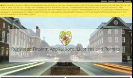
							         Maryland State Police | Firearm Registration - Maryland.gov								  
							    