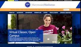 
							         Marymount Manhattan College								  
							    
