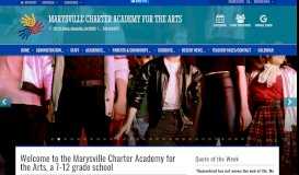 
							         Marysville Charter Academy for the Arts - Home								  
							    