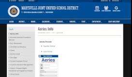 
							         Marysville Joint Unified School District - Aeries Info								  
							    